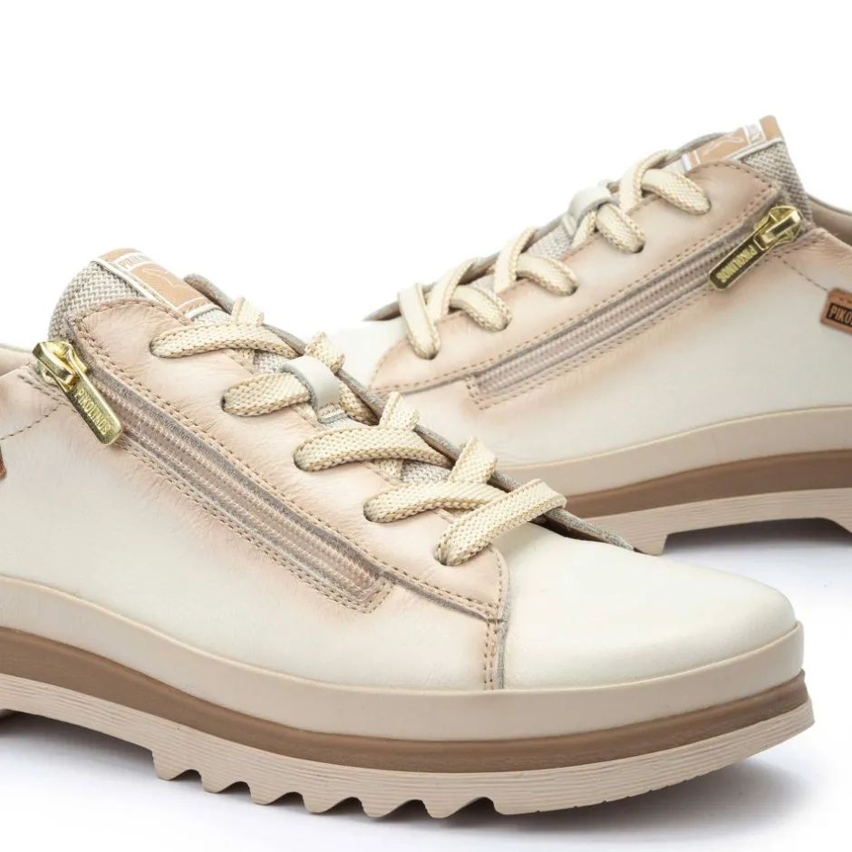 zapato_deportivo_con_cord_0.webp Calzaro Deportivas | Casual | Zapato Deportivo con Cordones para Mujer Vigo 6979 Nata.