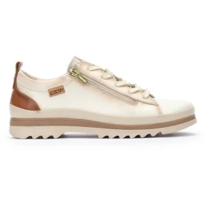 Calzaro Deportivas | Casual | Zapato Deportivo con Cordones para Mujer Vigo 6979 Nata.