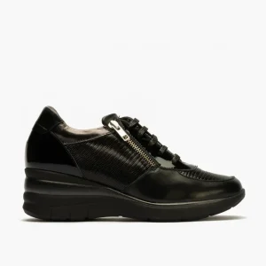 Calzaro Deportivas | Confort | Zapato Deportivo con Cremallera para mujer 5460 color Negro