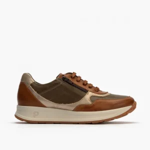Calzaro Deportivas | Confort | Zapato Deportivo con Cremallera para Mujer 10205 Color Cuero.
