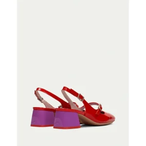 Calzaro Zapatos De Tac贸n | Zapato Destalonado 243318 Rojo.
