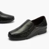 Calzaro Confort | Zapato Manoletina Gucci Elásticos 10000 Color Negro