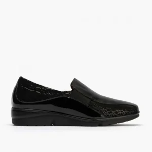 Calzaro Confort | Zapato Manoletina Gucci Elásticos 10000 Color Negro