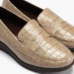 Calzaro Mocasines | Confort | Zapato Mocasín en Coco Mujer 20000 Color Piedra.