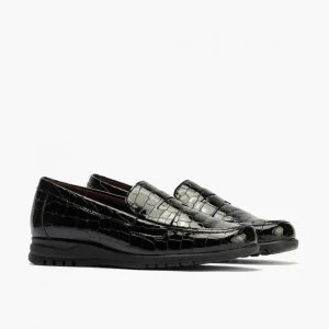 Calzaro Mocasines | Confort | Zapato Mocasín en Coco Mujer 20000 Color Negro