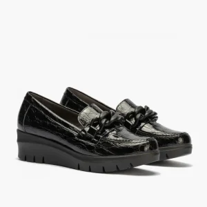 Calzaro Confort | Zapato Mocasín Mujer 5341 Coco Negro