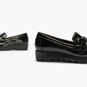 Calzaro Confort | Zapato Mocasín Mujer 2700 Coco Negro