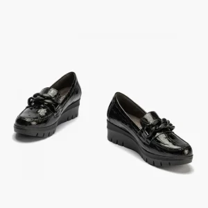 Calzaro Confort | Zapato Mocasín Mujer 5341 Coco Negro