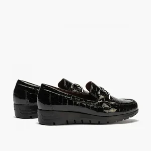 Calzaro Confort | Zapato Mocasín Mujer 2700 Coco Negro