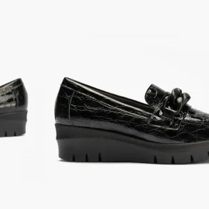 Calzaro Confort | Zapato Mocasín Mujer 5341 Coco Negro