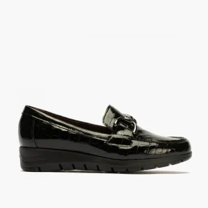 Calzaro Confort | Zapato Mocasín Mujer 2700 Coco Negro