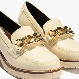 Calzaro Mocasines | Zapato Mocasín Tacón 2720 Crema Hielo