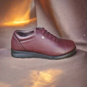 Calzaro Zapatos Con Cordones | Confort | Zapato Mujer 1418 Burdeos