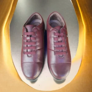 Calzaro Zapatos Con Cordones | Confort | Zapato Mujer 1418 Burdeos
