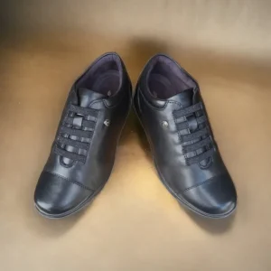 Calzaro Zapatos Con Cordones | Confort | Zapato Mujer 1418 Negro