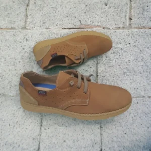 Calzaro Zapatos Con Cordones | Zapato Nobuck 4092 Nuez Marrón Cordones Elásticos