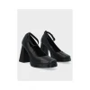 Calzaro Zapatos De Tac贸n | Zapato Pulsera Napa Plataforma 23175 Negro.