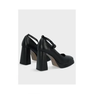 Calzaro Zapatos De Tac贸n | Zapato Pulsera Napa Plataforma 23175 Negro.