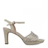 Calzaro Zapatos De Tac贸n | Zapato Sandalia 23153 Carite Oro