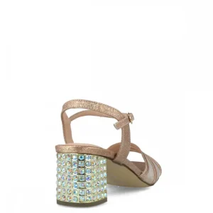 Calzaro Zapatos De Tac贸n | Zapato Sandalia 23357 Cornalina Oro
