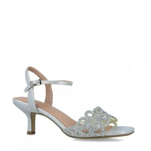 Calzaro Zapatos De Tac贸n | Zapato Sandalia 23411 Grosularia Plata
