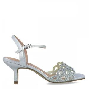 Calzaro Zapatos De Tac贸n | Zapato Sandalia 23411 Grosularia Plata