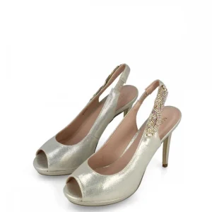 Calzaro Zapatos De Tac贸n | Zapato Sandalia 23172 Oro