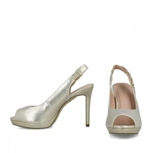 Calzaro Zapatos De Tac贸n | Zapato Sandalia 23172 Oro