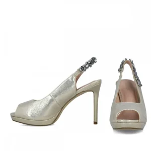 Calzaro Zapatos De Tac贸n | Zapato Sandalia 23177 Oro