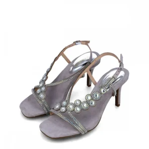 Calzaro Zapatos De Tac贸n | Zapatos De Tac贸n | Zapato Sandalia 23011 Plata