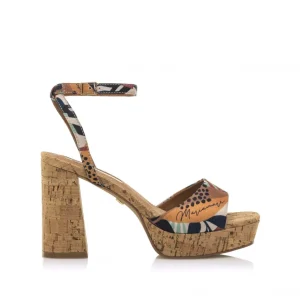 Calzaro Sandalias | Zapatos De Tac贸n | Zapato Sandalia 68378 Roseta Multicolor