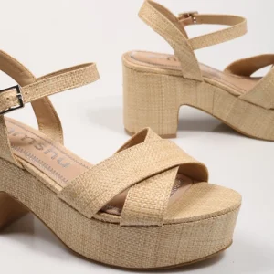 Calzaro Sandalias | Zapato sandalia Curlya beige