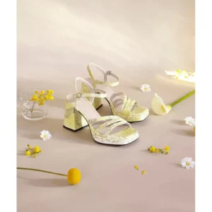 Calzaro Zapatos De Tac贸n | Zapato Sandalia Love 5303 Lima Print