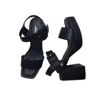 Calzaro Sandalias | Zapatos De Tac贸n | Zapato Sandalia Plataforma 22306 Negro