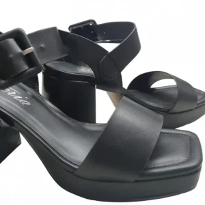 Calzaro Sandalias | Zapatos De Tac贸n | Zapato Sandalia Plataforma 22306 Negro