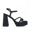 Calzaro Zapatos De Tac贸n | Zapato Sandalia Pollux 24081 Negro.