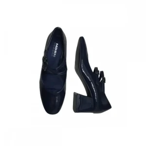 Calzaro Zapatos De Tac贸n | Zapato Tacón Medio Dos Pulseras Finas 519 Azul.