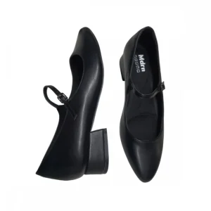 Calzaro Zapatos De Tac贸n | Bailarinas | Zapato Tacón Una Pulsera 527 Negro.