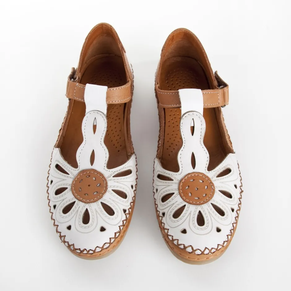 zapato_velcro_sport__en_n_1.webp Calzaro Zapatos Con Cordones | Zapato Velcro Sport 612 en Napa Blanco