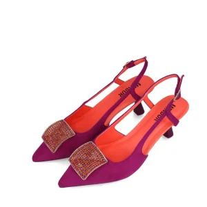 Calzaro Zapatos De Tac贸n | Zapato Vestir Destalonado 25457 Volva Buganvilla Magenta