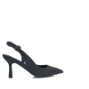 Calzaro Zapatos De Tac贸n | Zapato Vestir Destalonado 25186 Tacio Negro