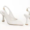 Calzaro Zapatos De Tac贸n | Zapatos De Tac贸n | Zapato Vestir Destalonado Tacón 23303 Hielo