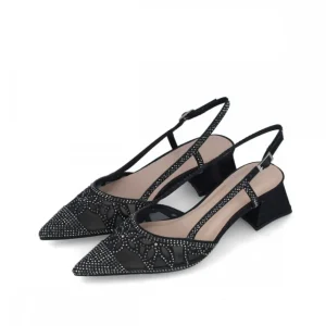 Calzaro Zapatos De Tac贸n | Bailarinas | Zapato Vestir Destalonado 23967 Canopus Negro