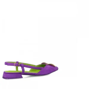 Calzaro Zapatos De Tac贸n | Bailarinas | Zapato Vestir Destalonado 25458 Volva Malva