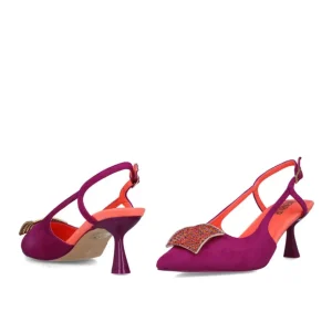 Calzaro Zapatos De Tac贸n | Zapato Vestir Destalonado 25457 Volva Buganvilla Magenta