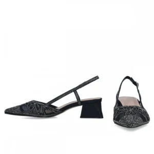 Calzaro Zapatos De Tac贸n | Bailarinas | Zapato Vestir Destalonado 23967 Canopus Negro
