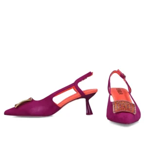 Calzaro Zapatos De Tac贸n | Zapato Vestir Destalonado 25457 Volva Buganvilla Magenta