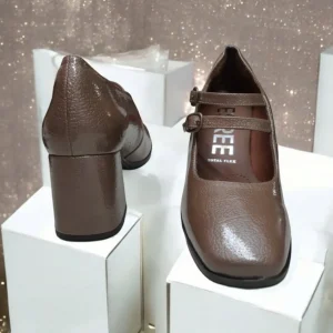 Calzaro Zapatos De Tac贸n | Confort | Zapatos de Tacón Medio Mary Jane Desiree Dami 16 Taupe.