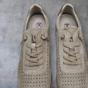 Calzaro Deportivas | Casual | Zapatos Deportivos Sneakers 184 Serraje Taupe.