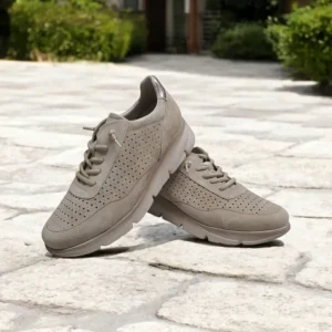 Calzaro Deportivas | Casual | Zapatos Deportivos Sneakers 184 Serraje Taupe.